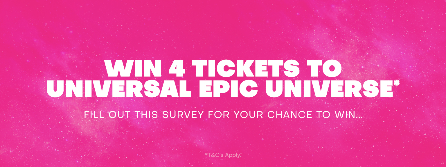 WIN 4 TICKETS TO UNIVERSAL EPIC UNIVERSE