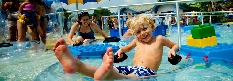 Children at Legoland Water Park