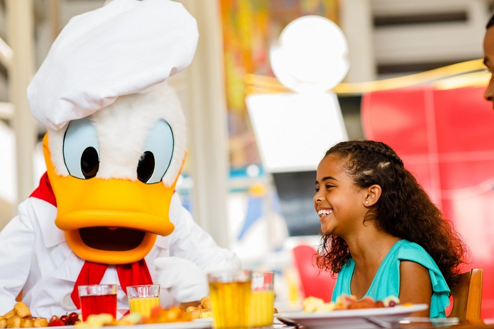 With Donald Duck at the Character Breakfast