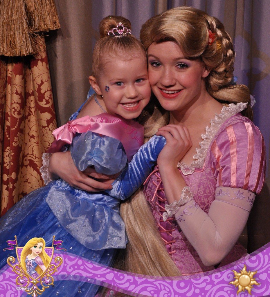 Meeting Rapunzel at Disney World