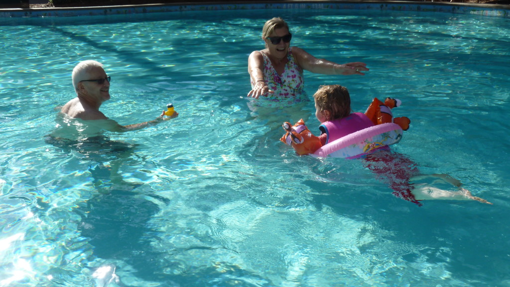 Cooling off in the pool