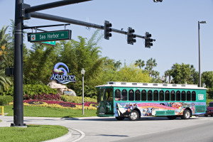 I Ride Trolley going to Aquatica