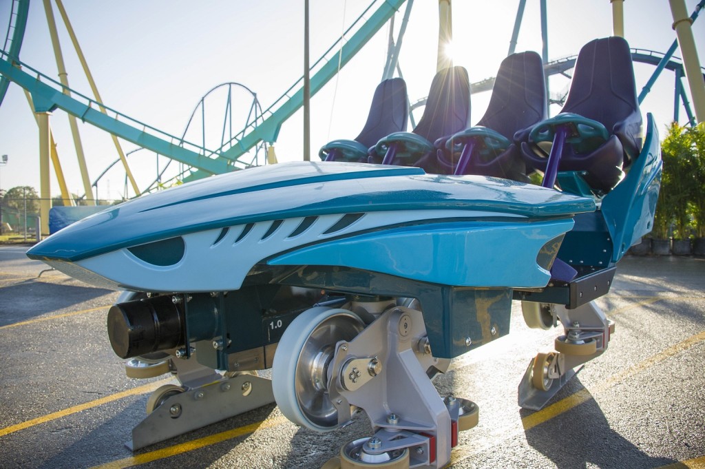 Mako's Shark-Shaped Ride Vehicle