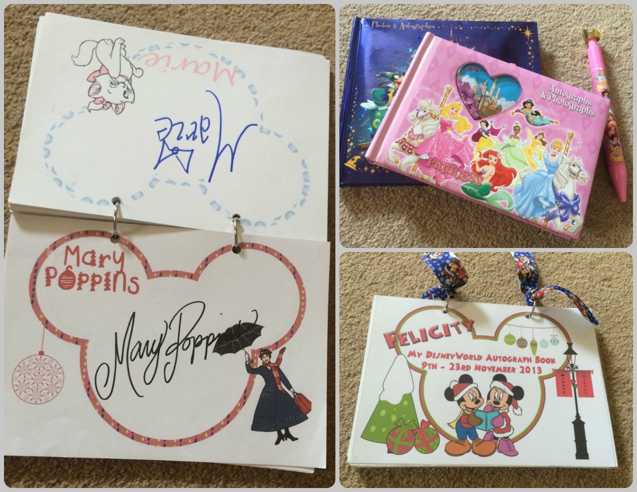 Disney Autograph Books