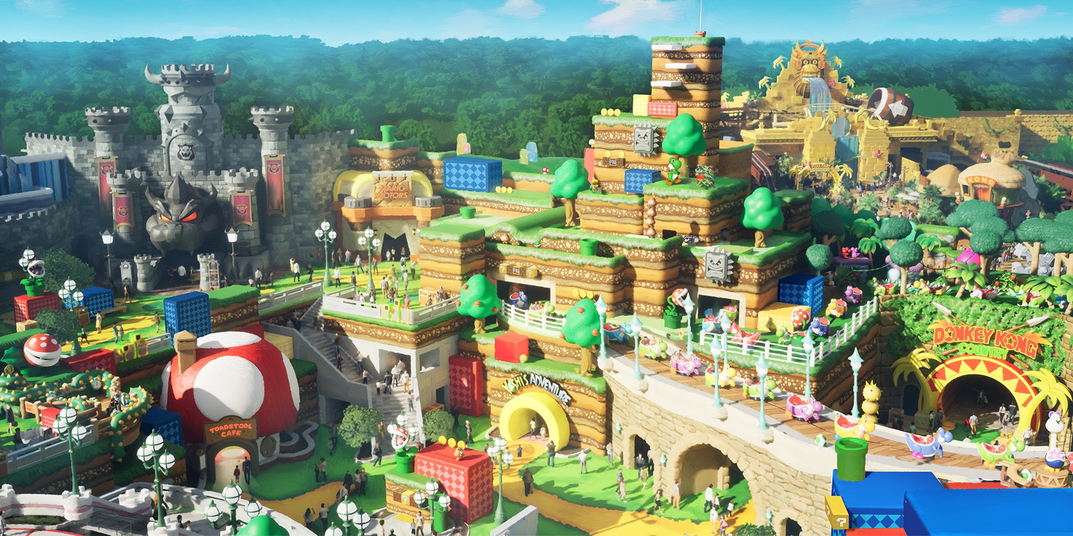 SUPER NINTENDO WORLD Bird's-Eye View